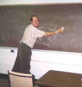 Photo Jim Forte at the chalkboard