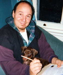 Photo Jim Forte Writing with Atticus 2001
